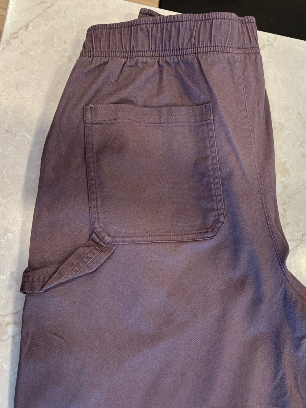 Old Navy Women’s Cargo Ankle Pants in gray- purple - Picture 5 of 5